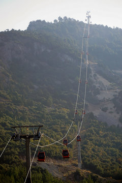 Teleferik telpher in denizli Turkey