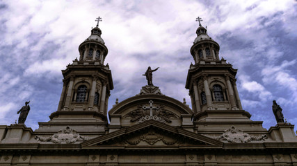 Fototapeta na wymiar Catedral de Santiago de Chile