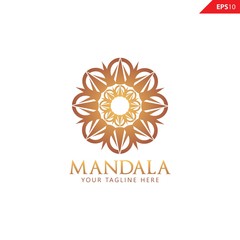 Elegant Ornament / Luxury Golden Mandala logo design vector