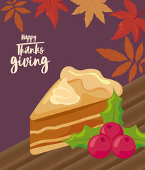 card with label happy thanksgiving