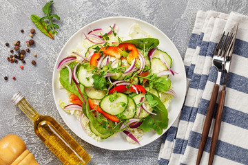 Fresh vegetable salad