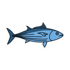 Skipjack Tuna fish vector
