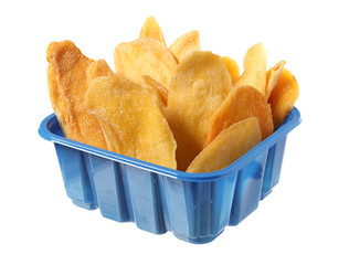 Mango. dry mango on the background