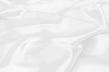white satin fabric texture soft blur background