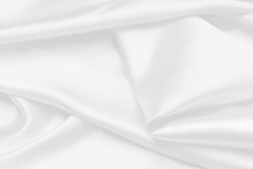 white satin fabric texture soft blur background