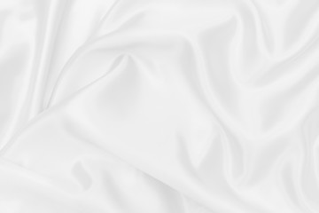 Obraz premium white satin fabric texture soft blur background