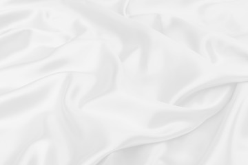 Fototapeta na wymiar white satin fabric texture soft blur background