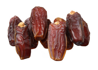 Dates on white background