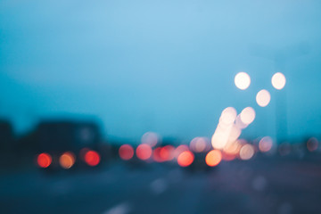 Vintage blur or bokeh traffic light. Vintage background for web design.