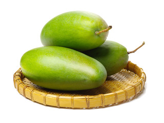 mangos on white background 