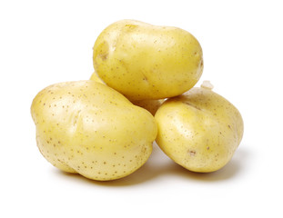 New potato isolated on white background 