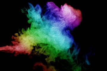 Abstract colorful pastel with gradient multicolor toned textured background, ideas graphic design...