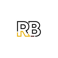 Letter RB logo icon design template elements