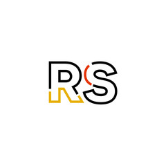 Letter RS logo icon design template elements