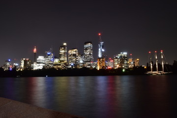 Fototapeta premium The night view of Sydney in Australia