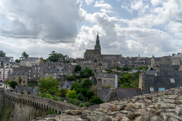 Obraz premium Dinan historic town in France Bretagne