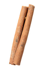 Cinnamon on a white background