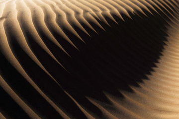 Desert sand pattern at the Lagoon of Khenifiss (Lac Naila).