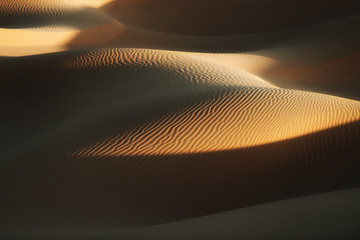 Desert sand dunes in Morocco.