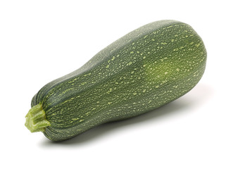 zucchini courgette isolated on white background