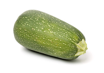 zucchini courgette isolated on white background