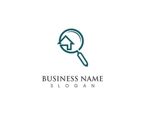 home search logo and illustration vector