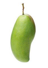 Mangos on a white background