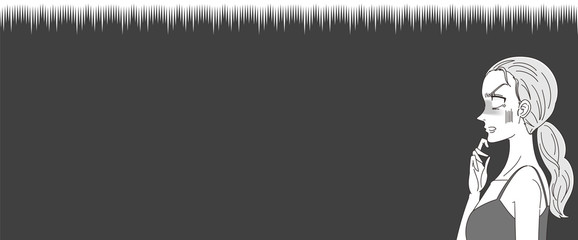 女性 ショック 表情 横顔 少女漫画 アニメ