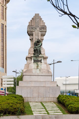 Fototapeta na wymiar Santander, Spain. Monument to victims of the tragedy of November 3, 1893