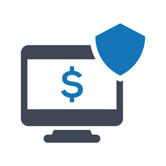 Online banking secure icon