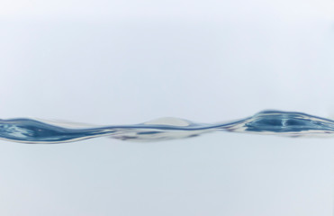 Nice abstract blue water splash on white background