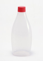 plastic bottle on white background