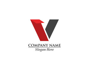 V Letter Logo Business Template Vector design