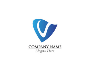 V Letter Logo Business Template Vector design