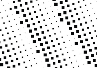 Abstract halftone dotted background. Monochrome pattern with square.  Vector modern pop art texture for posters, sites, cover, business cards, postcards, grunge art, labels layout, stickers.