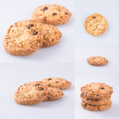 Cookies or Chocolate chips cookies with concept design.