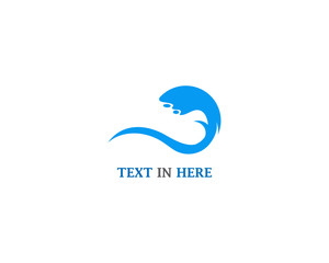 Water Wave logo design template