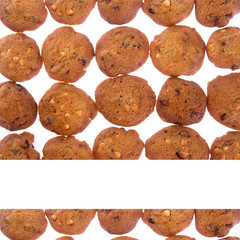 Cookies or Chocolate chips cookies with concept design.