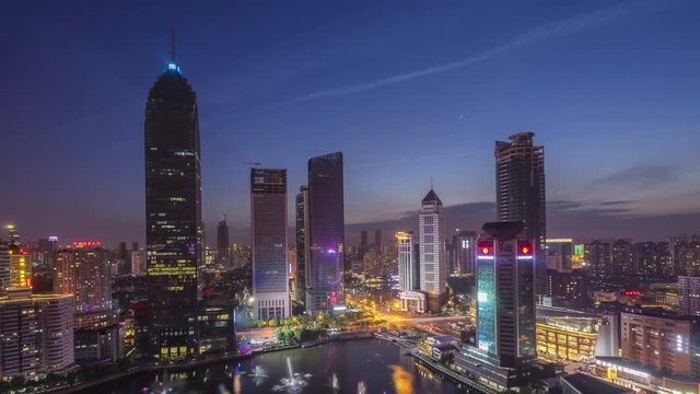 4k,Timelapses of wuhan city and yangtze river, china.Panoramic skyline and buildings beside yangtze river.