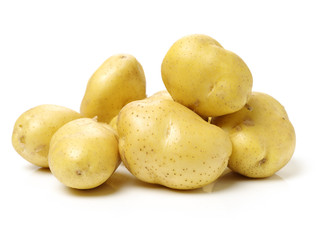 New potato isolated on white background
