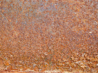 The surface of steel with rust.
