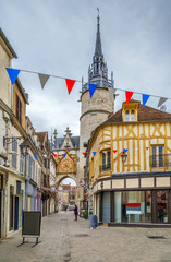 Clock tower, Auxerre, France