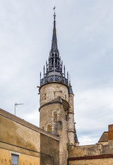Fototapeta na wymiar Clock tower, Auxerre, France