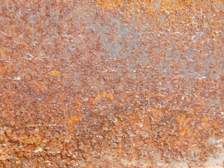 The surface of steel with rust.