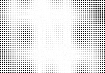 Abstract halftone dotted background. Monochrome pattern with square.  Vector modern pop art texture for posters, sites, cover, business cards, postcards, art design, labels and stickers.
