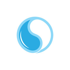 circle water geometric shine logo vector