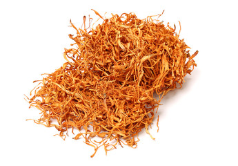 Fototapeta premium asian, background, bag, basket, brown, chinese, close-up, cordyceps, cuisine, drink, dry, flower, food, fresh, gold, health, healthful, herbal, herbs, isolated, jhy, lily, medical, medicine, militaris