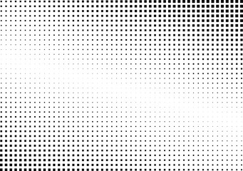 Abstract halftone dotted background. Monochrome grunge pattern with square.  Vector modern pop art texture for posters, sites, cover, business cards, postcards, grunge art, labels layout, stickers.