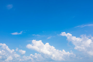 Blue sky background with clouds