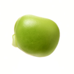 Fresh peas isolated on white background 